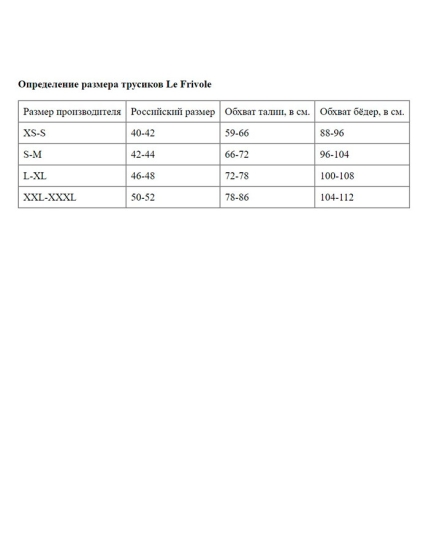 Трусики Le Frivole 04844