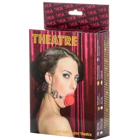 Кляп ToyFa Theatre на прозрачном ремешке